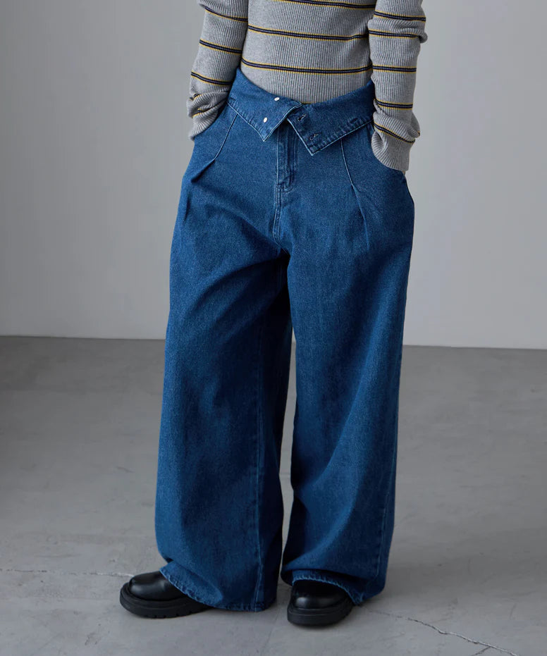 2way 直筒牛仔褲