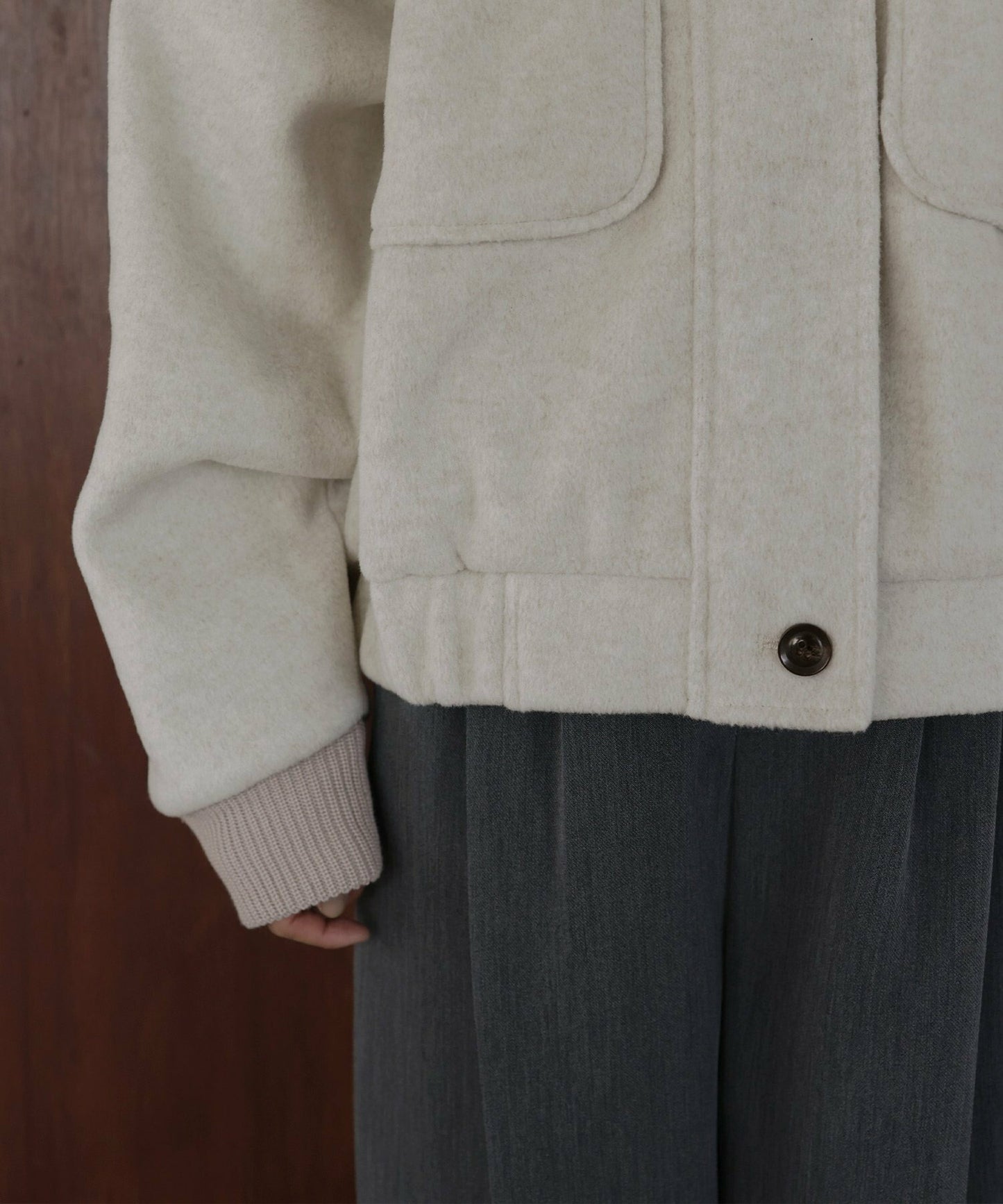 Moss Rib Cropped Jacket