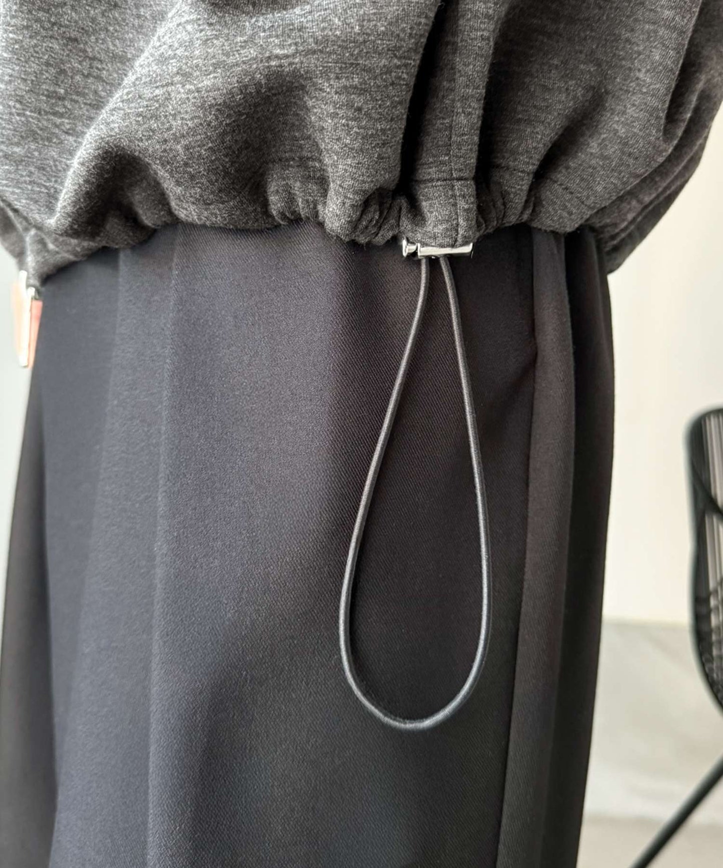 (Unisex) 高領雙拉鍊短褸