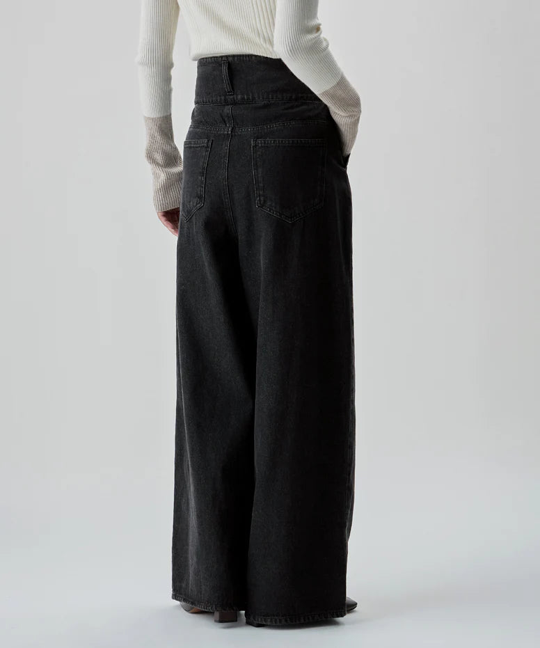 2way 直筒牛仔褲