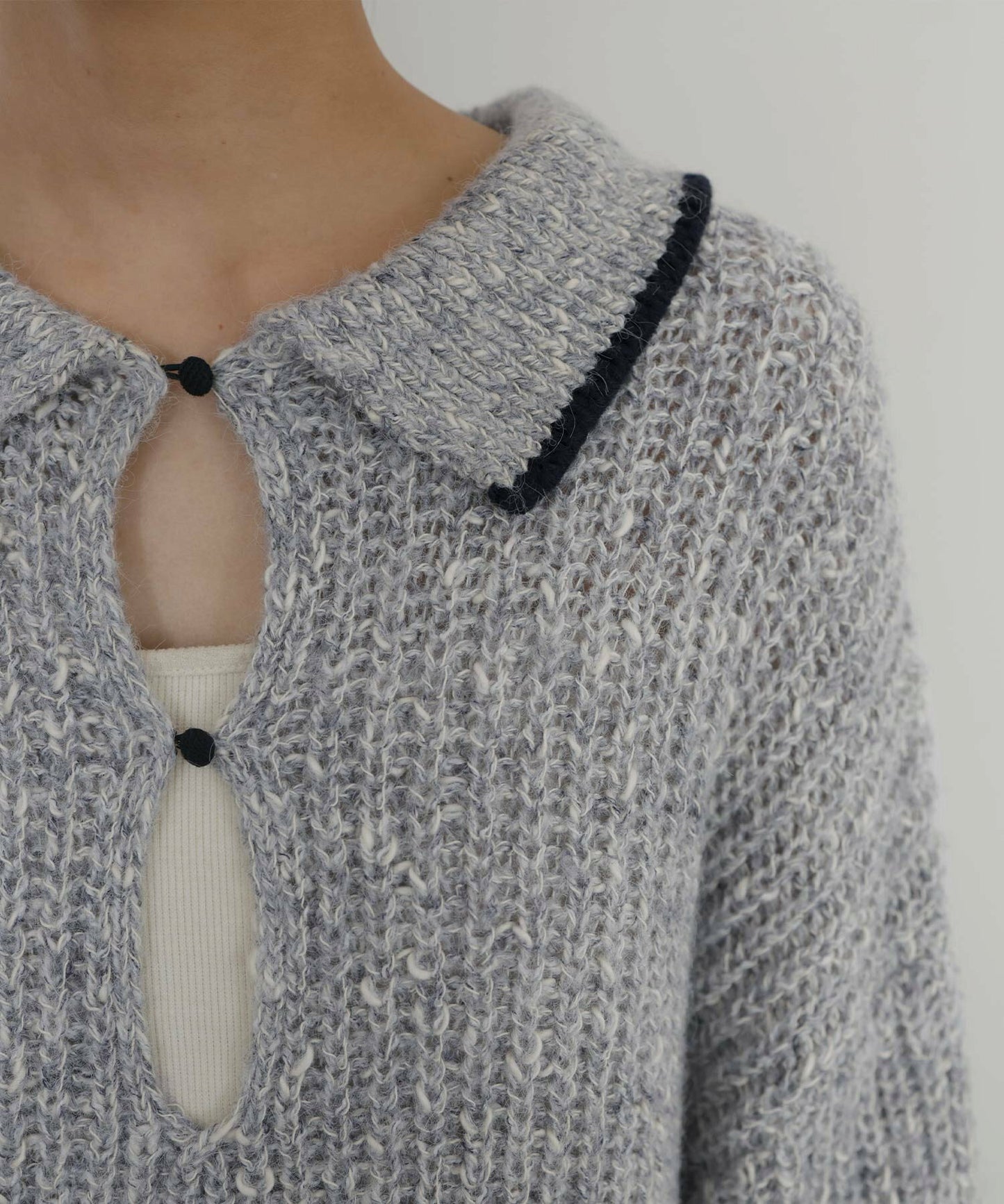 黑邊oversize針織衫