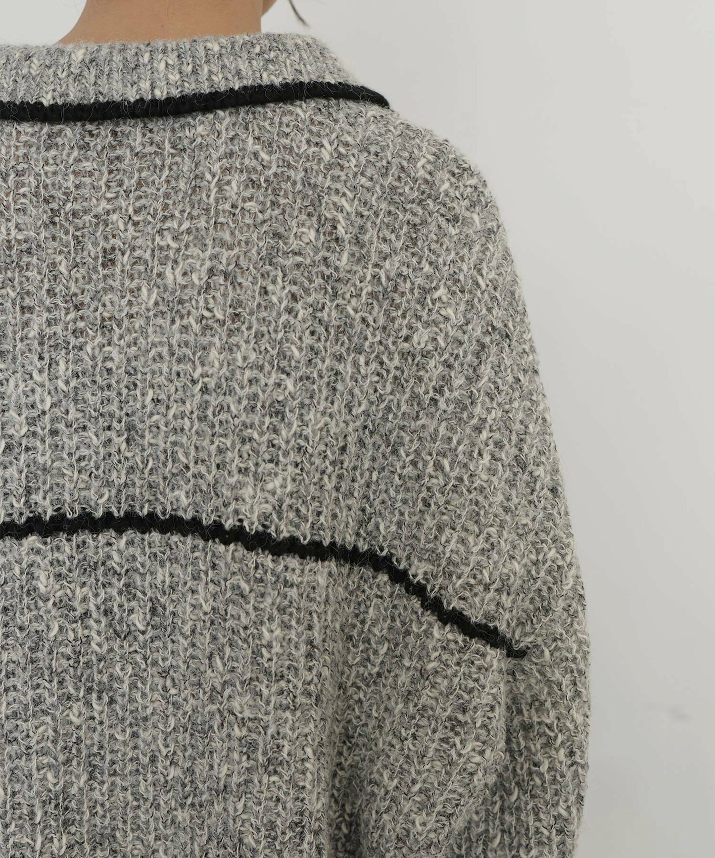 黑邊oversize針織衫