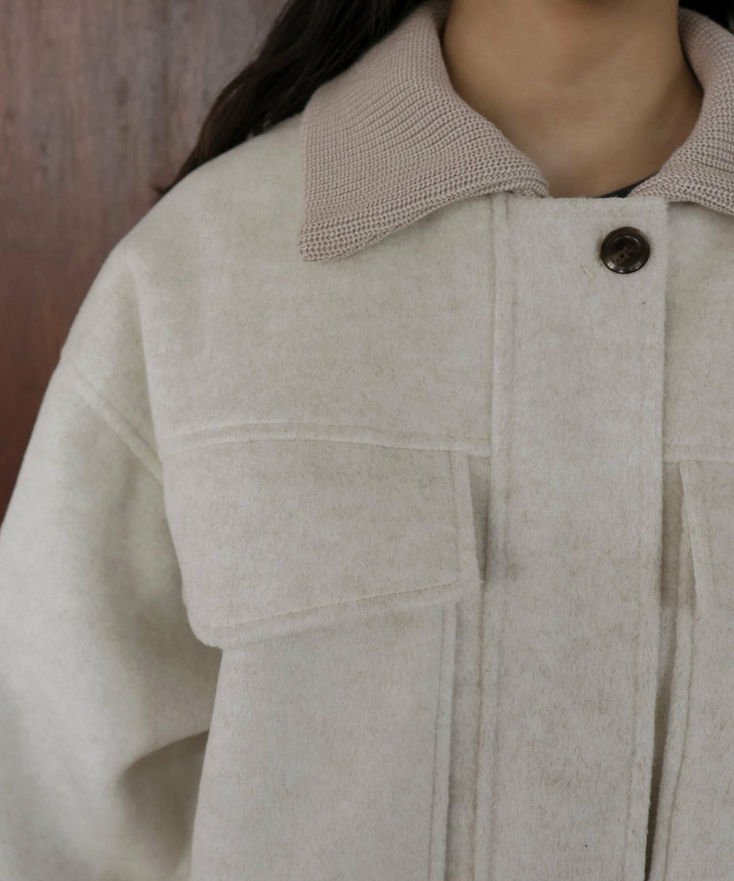 Moss Rib Cropped Jacket