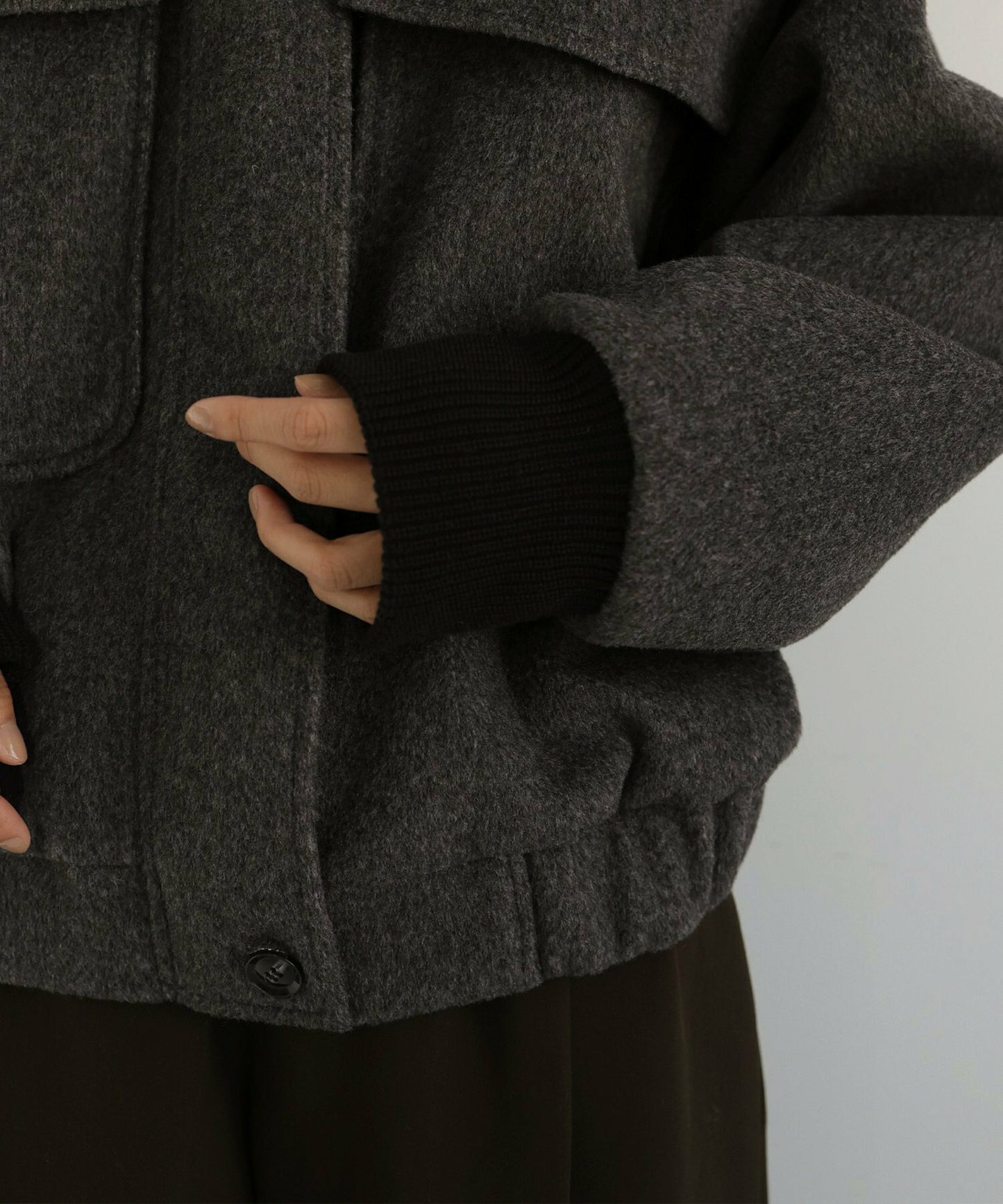 Moss Rib Cropped Jacket