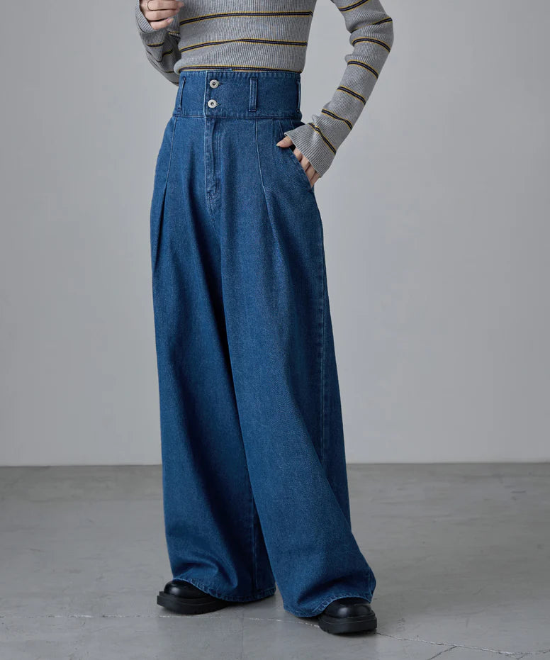 2way 直筒牛仔褲