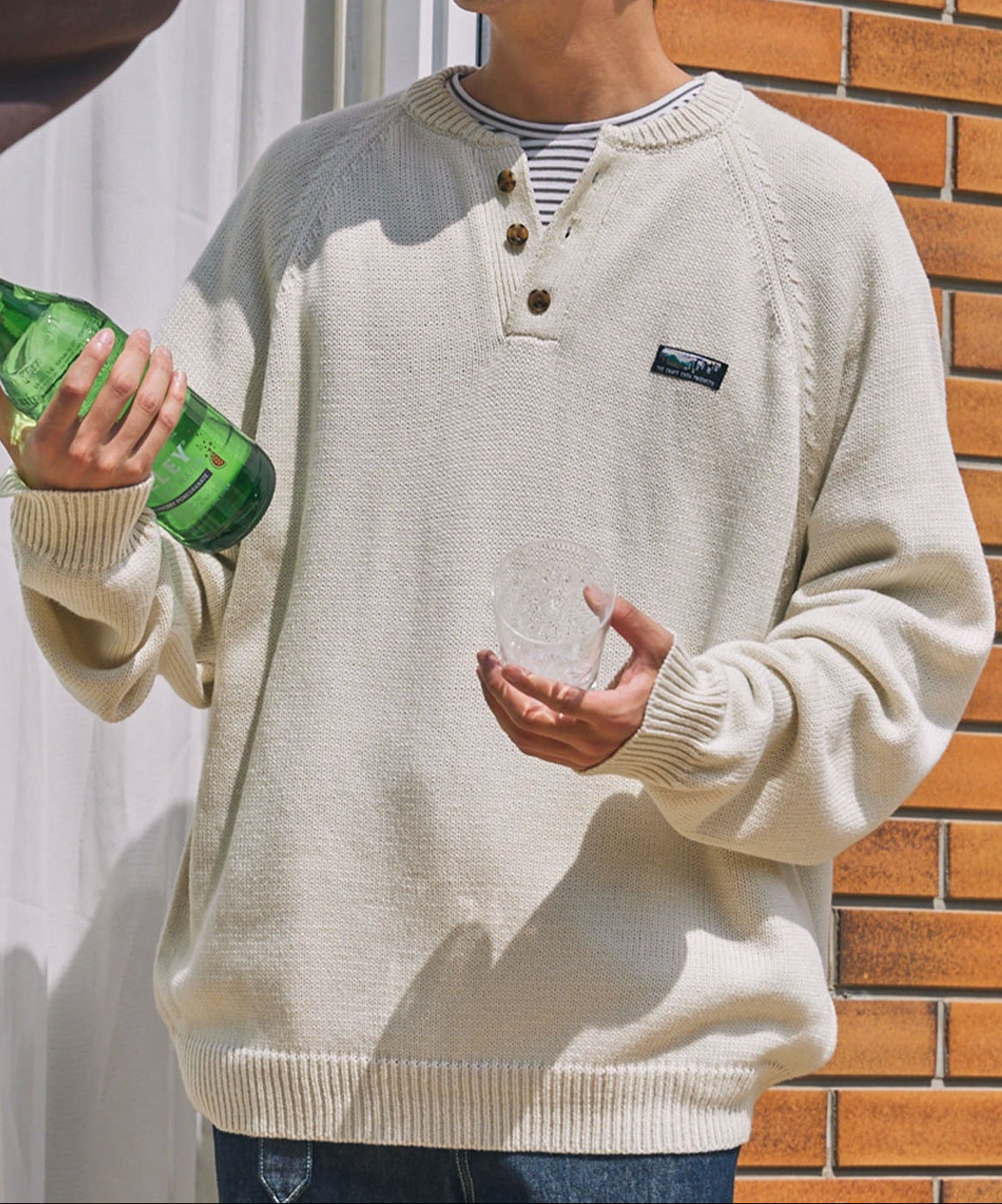 (Unisex)開鈕冷衫