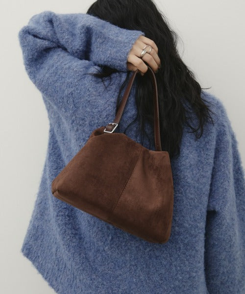 2way 麂皮褶皺包