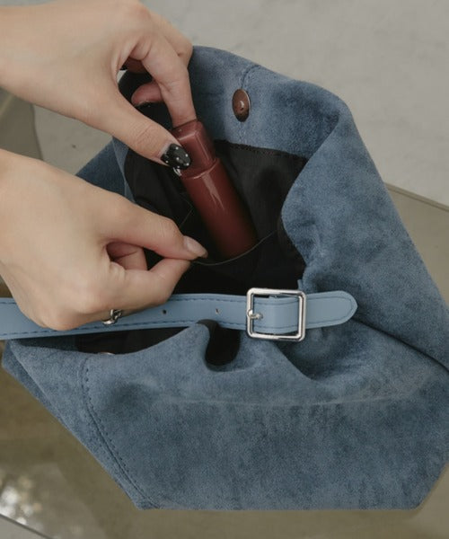 2way 麂皮褶皺包