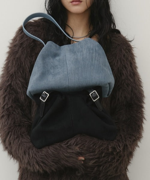 2way 麂皮褶皺包